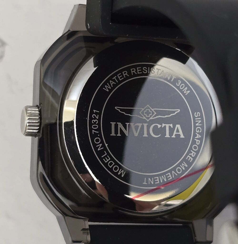 Women's Invicta Celestial Scalenon 39mm Watch White Dial Black 70321 Band New - Picture 6 of 6